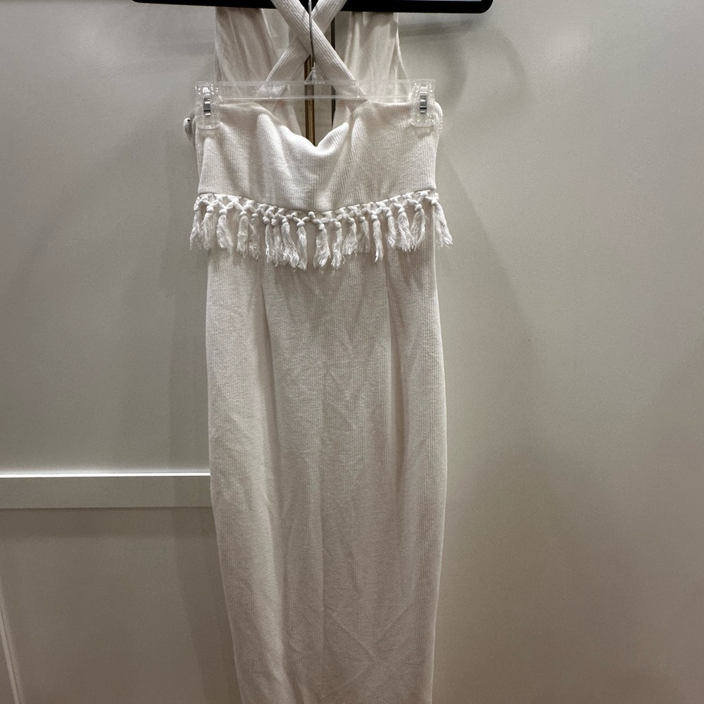 Saylor Fringe small  White Dress - Picture 3 of 5